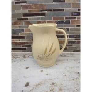 Vintage hyalyn Pottery Pitcher 904 Wheat Decal